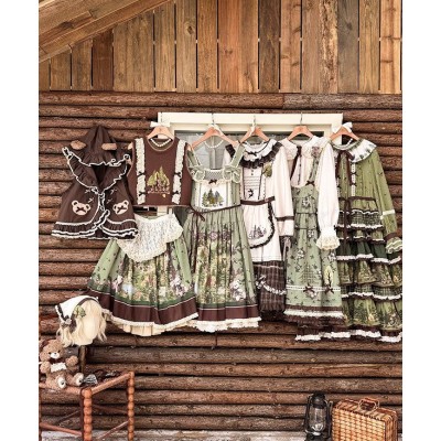 Mademoiselle Pearl Exploring The Forest With Ticky Sweater, Blouse, Hood Vest, Skirt, JSKs and Ops(Reservation/Full Payment Without Shipping)